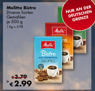 Mletá káva Bistro Melitta