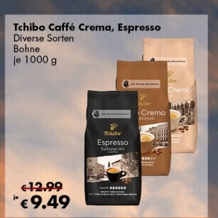 Zrnková káva Caffé Crema Tchibo