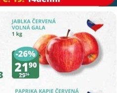 Jablka červená Gala