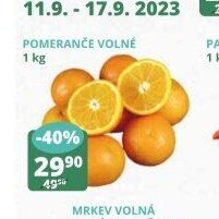 Pomeranče volné
