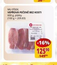 MU Písek vepřová pečeně bez kosti