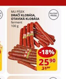 MU Písek dračí klobása ferment 100g