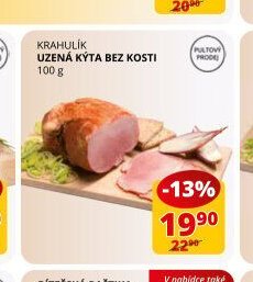 Krahulík uzená kýta bez kosti 100g