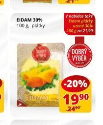 Eidam 30% 100g plátky