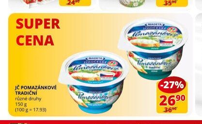JČ pomazánkové tradiční různé druhy 150g