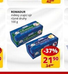 Romadur měkký zrající sýr různé druhy 100g