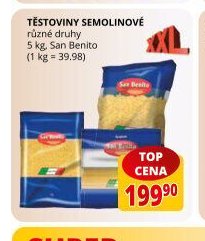 Těstoviny semolinové