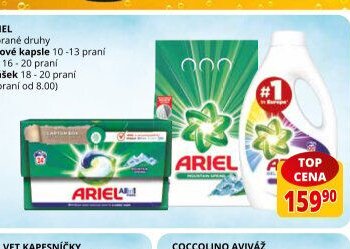 Ariel gelové kapsle / prášek