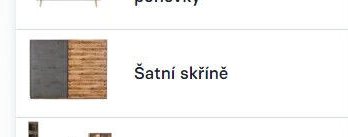Šatní skříně