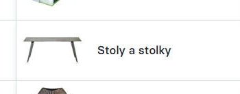 Stoly a stolky
