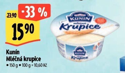 Kunín Mléčná krupice
