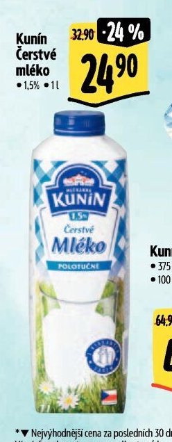 Kunín Čerstvé mléko