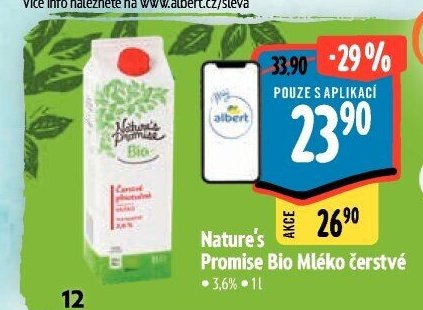 Nature's Promise Bio Mléko čerstvé
