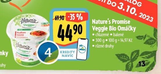 Nature's Promise Veggie Bio Omáčky