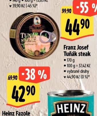 Franz Josef Tuňák steak