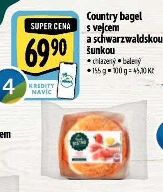 Bagel obložený Albert Fresh Bistro