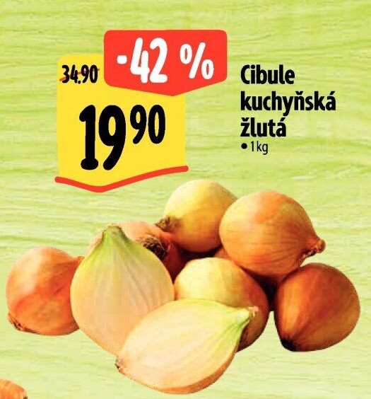 Cibule kuchyňská žlutá