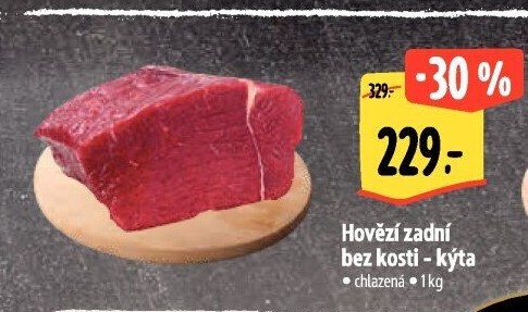 Hovězí kýta zadní bez kosti