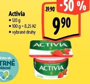 Jogurt ochucený Activia Danone