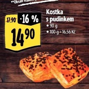 Kostka s pudinkem