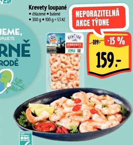 Krevety loupané Albert