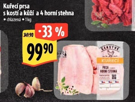 Kuřecí prsa s kostí a 4 stehna Albert