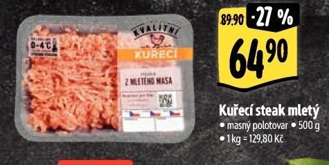 Kuřecí steak mletý Albert