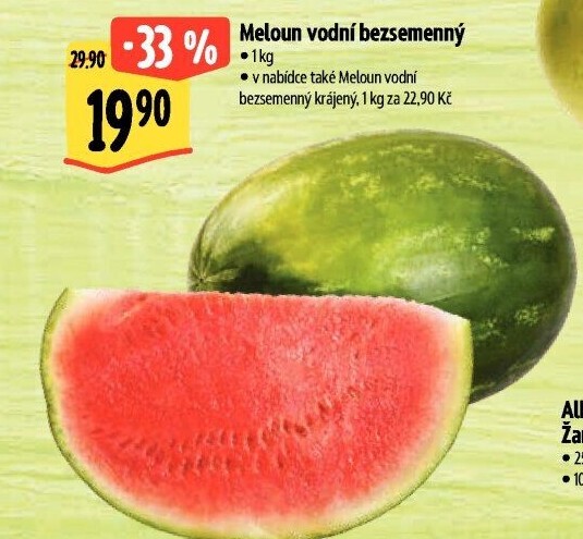 Meloun vodní bezsemenný