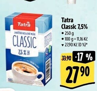 Mléko kondenzované do kávy Classic Tatra