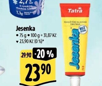 Mléko kondenzované Jesenka Tatra