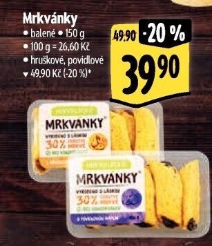 Mrkvánky s náplní Hukvaldské Pekárna Martina