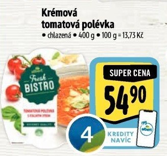 Polévka krémová tomatová Albert Fresh Bistro