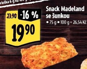 Snack Madeland se šunkou La Lorraine