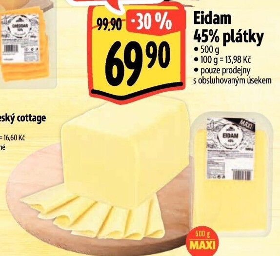 Sýr Eidam 45% Albert