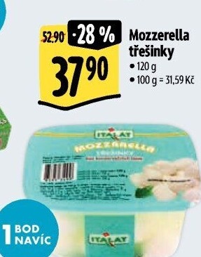 Sýr Mozzarella třešinky Italat
