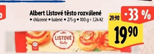 Těsto listové Albert