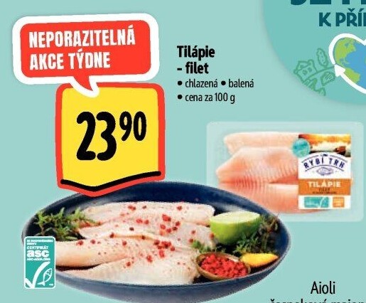 Tilápie nilská filety Albert