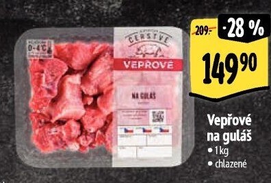 Vepřové maso na guláš Albert