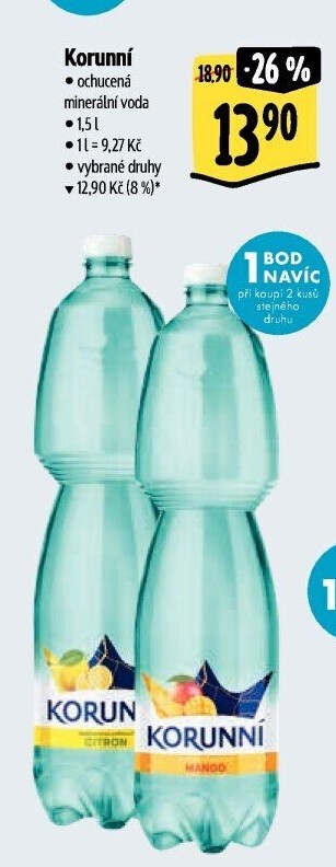 Voda ochucená Korunní