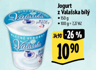 Bílý jogurt z Valašska Mlékárna Valašské Meziříčí