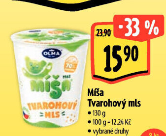 Dezert Tvarohový mls Míša Olma