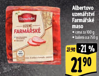Farmářské maso Albertovo uzenářství