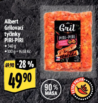 Grilovací tyčinky Piri-Piri Albert Gril