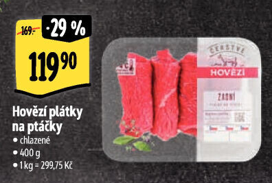 Hovězí plátky Albert