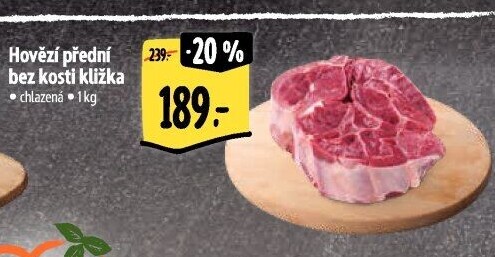 Hovězí přední bez kosti - kližka