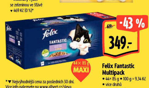 Kapsičky pro kočky Fantastic Felix Purina