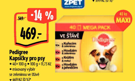 Kapsičky pro psy Pedigree