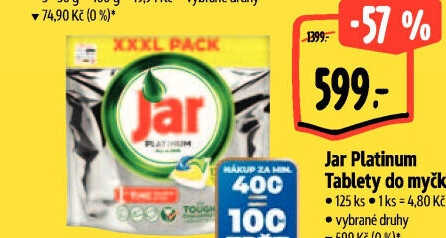 Kapsle do myčky Platinum Jar