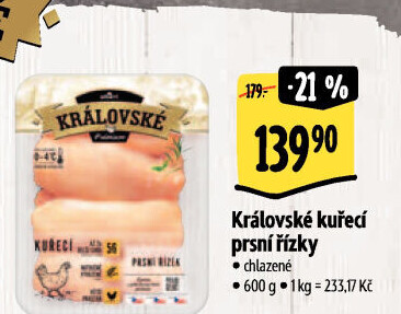 Kuřecí prsní řízky královské Premium Albert