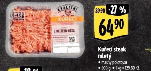 Kuřecí steak mletý Albert